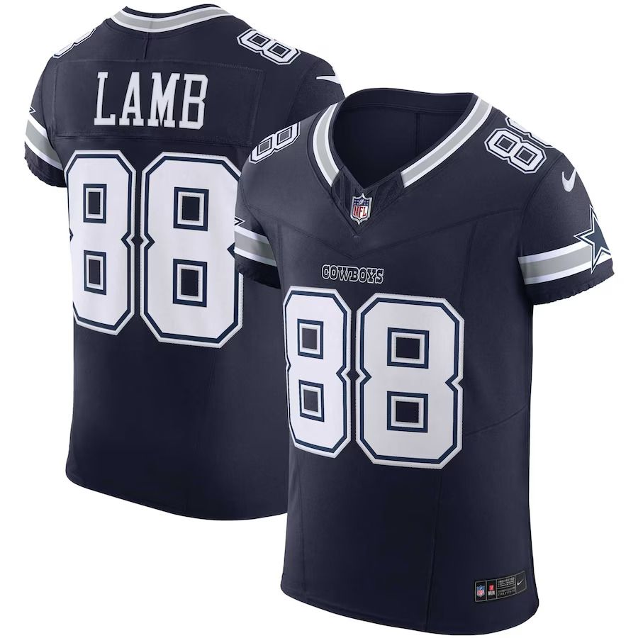 Men Dallas Cowboys 88 CeeDee Lamb Nike Navy Vapor F.U.S.E. Elite NFL Jersey